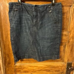 Gap denim knee length skirt
